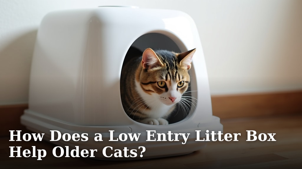 How Does a Low Entry Litter Box Help Older Cats?