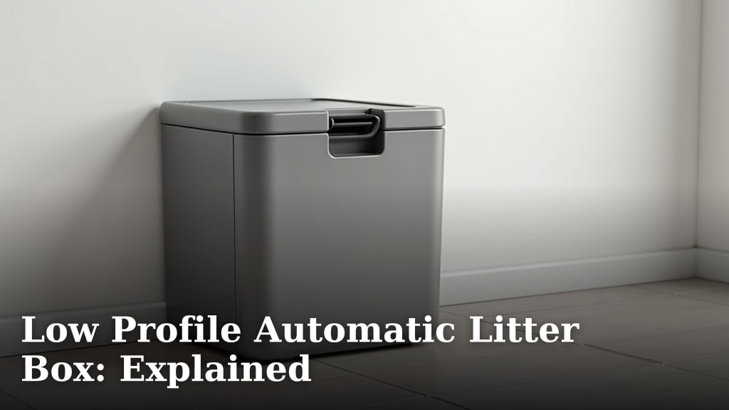 Low Profile Automatic Litter Box: Explained