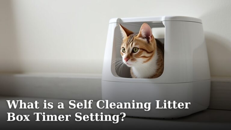 What is a Self Cleaning Litter Box Timer Setting?