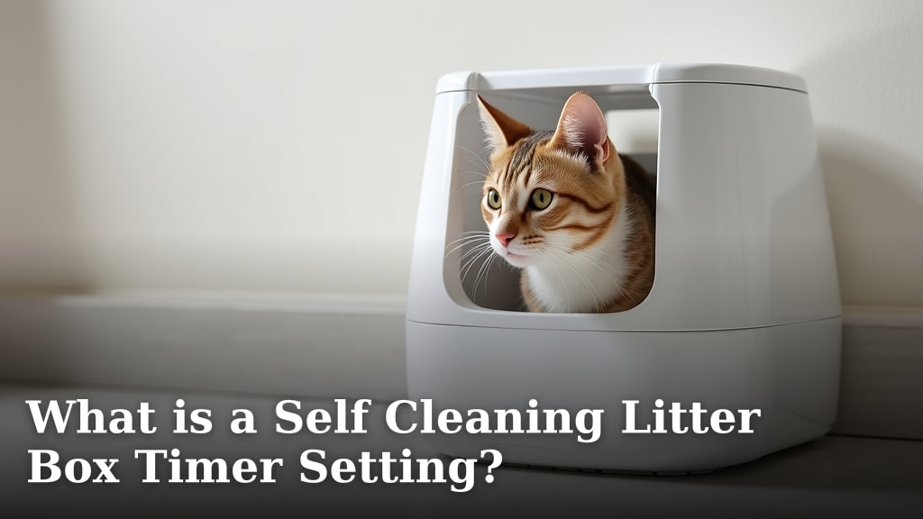 What is a Self Cleaning Litter Box Timer Setting?